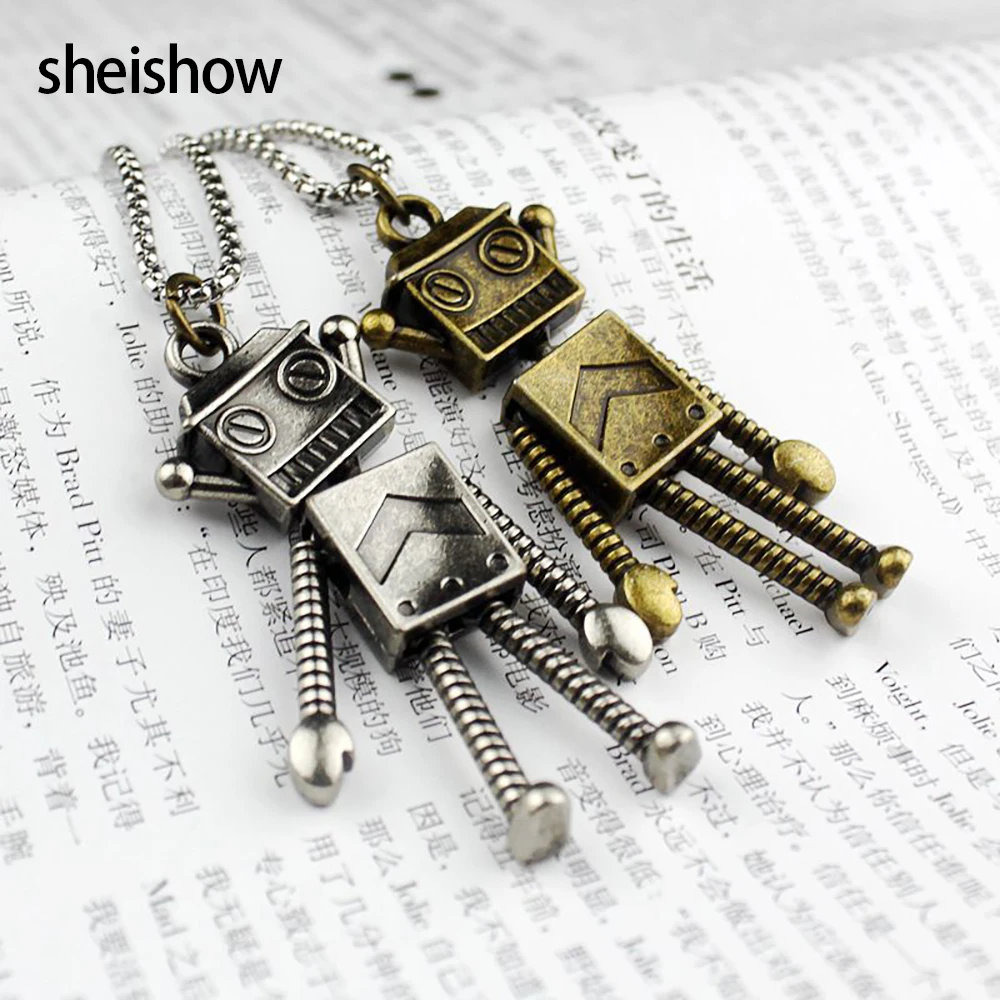 sheishow Fashion Retro Robot Shape Stainless Steel Necklace For Men Jewelry Hip-hop Limb Movable Punk Pendant Long Neck Chain
sheishow Fashion Retro Robot Shape Stainless Steel Necklace For Men Jewelry Hip-hop Limb Movable Punk Pendant Long Neck Chain