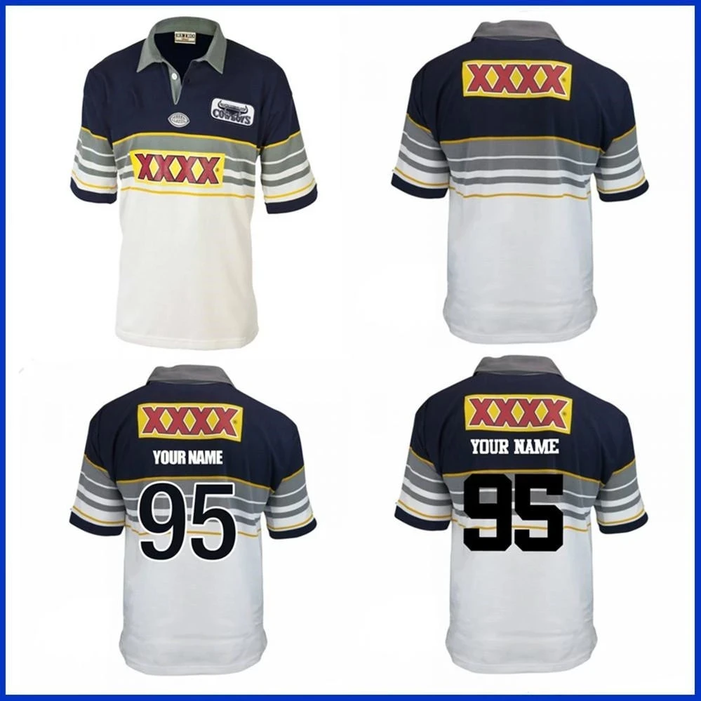 1995 NORTH QUEENSLAND COWBOYS RETRO RUGBY JERSEY 1995 North Queensland Cowboys Rugby TRAINING SHORTS JERSEY size S--5XL
1995 NORTH QUEENSLAND COWBOYS RETRO RUGBY JERSEY 1995 North Queensland Cowboys Rugby TRAINING SHORTS JERSEY size S--5XL