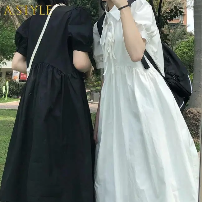 A GIRLS Dresses Women Solid Lace-up A-line Lovely Student Cute Girl Kawaii Fashion Casual Turn-down Collar Tender Elegant Newest
A GIRLS Dresses Women Solid Lace-up A-line Lovely Student Cute Girl Kawaii Fashion Casual Turn-down Collar Tender Elegant Newest