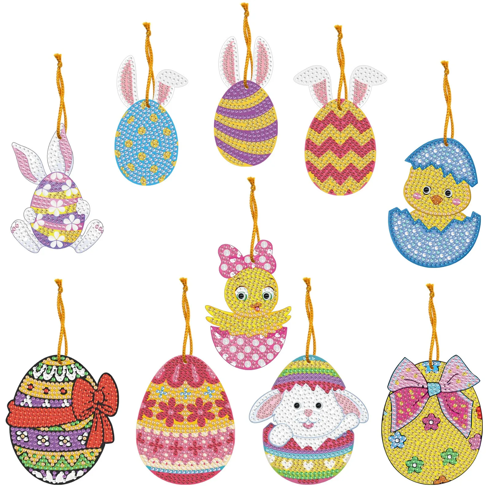 DIY Easter Diamond Painting Keychain Rabbit Egg Single Sided Dot Diamond Children's Gift Decorative Pendant Drawing Key Chain
DIY Easter Diamond Painting Keychain Rabbit Egg Single Sided Dot Diamond Children's Gift Decorative Pendant Drawing Key Chain
