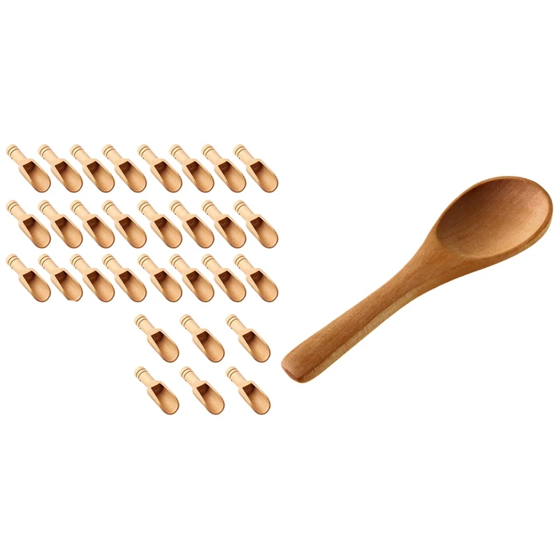 30 Pcs Wooden Color Spoon, Mini Bath Salt Spoon & 50 Pcs Small Wooden Spoons Mini Nature Spoons Light Brown
30 Pcs Wooden Color Spoon, Mini Bath Salt Spoon & 50 Pcs Small Wooden Spoons Mini Nature Spoons Light Brown