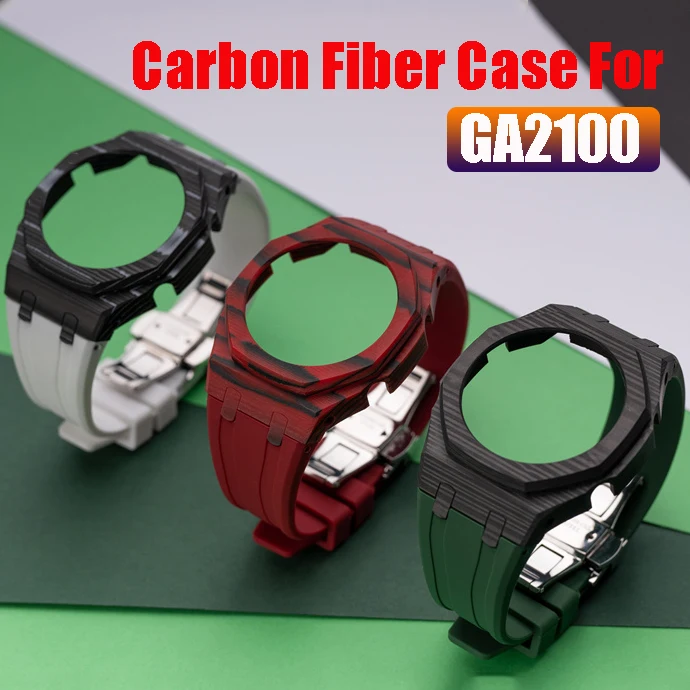 Latest Luxury Modification Kit For Casioak GA2110 Carbon Fiber Case Bezel Rubber Strap GA-2110 Mod Kit Replacement Accessories
Latest Luxury Modification Kit For Casioak GA2110 Carbon Fiber Case Bezel Rubber Strap GA-2110 Mod Kit Replacement Accessories