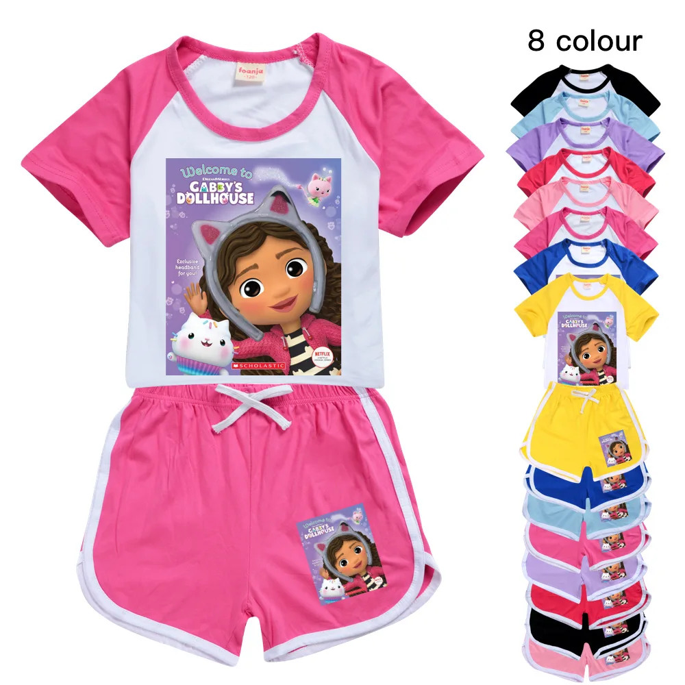Kids Cartoon Gabby's Dollhouse Clothes Girls CAT-TASTIC Outfits Toddler Boys Clothing Set Children Summer Short Sleeve SportSuit
Kids Cartoon Gabby's Dollhouse Clothes Girls CAT-TASTIC Outfits Toddler Boys Clothing Set Children Summer Short Sleeve SportSuit