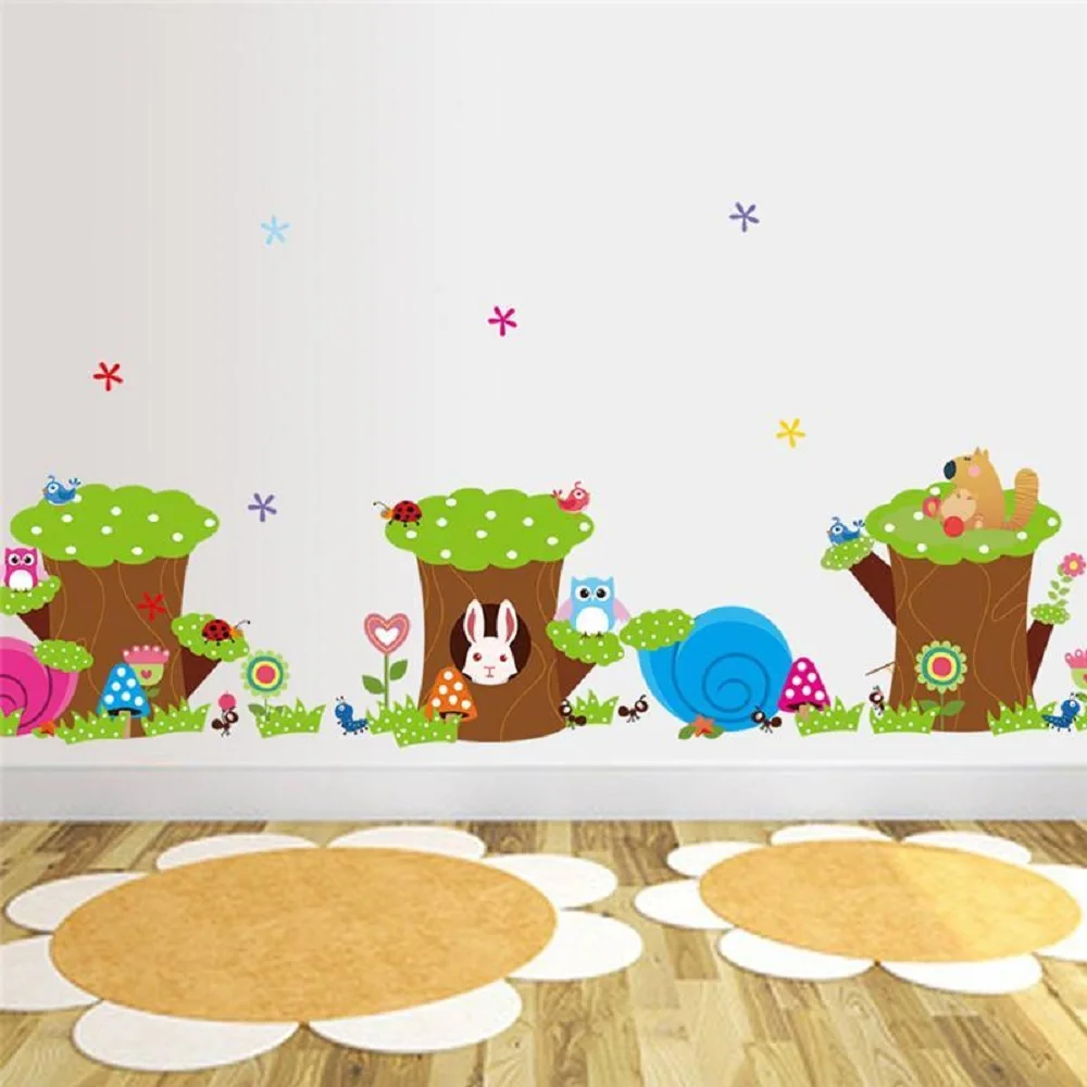 Owl Rabbit Ant Flower Tree Wall Stickers For Kids Room Decoration Small Animal Decals Diy Cartoon Children Wall Art
Owl Rabbit Ant Flower Tree Wall Stickers For Kids Room Decoration Small Animal Decals Diy Cartoon Children Wall Art