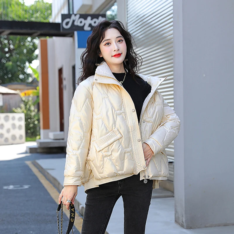 Autumn and winter short new loose bright surface, white duck down down cotton jacket 2022 fashion women's y2k Clothes bra coats
Autumn and winter short new loose bright surface, white duck down down cotton jacket 2022 fashion women's y2k Clothes bra coats