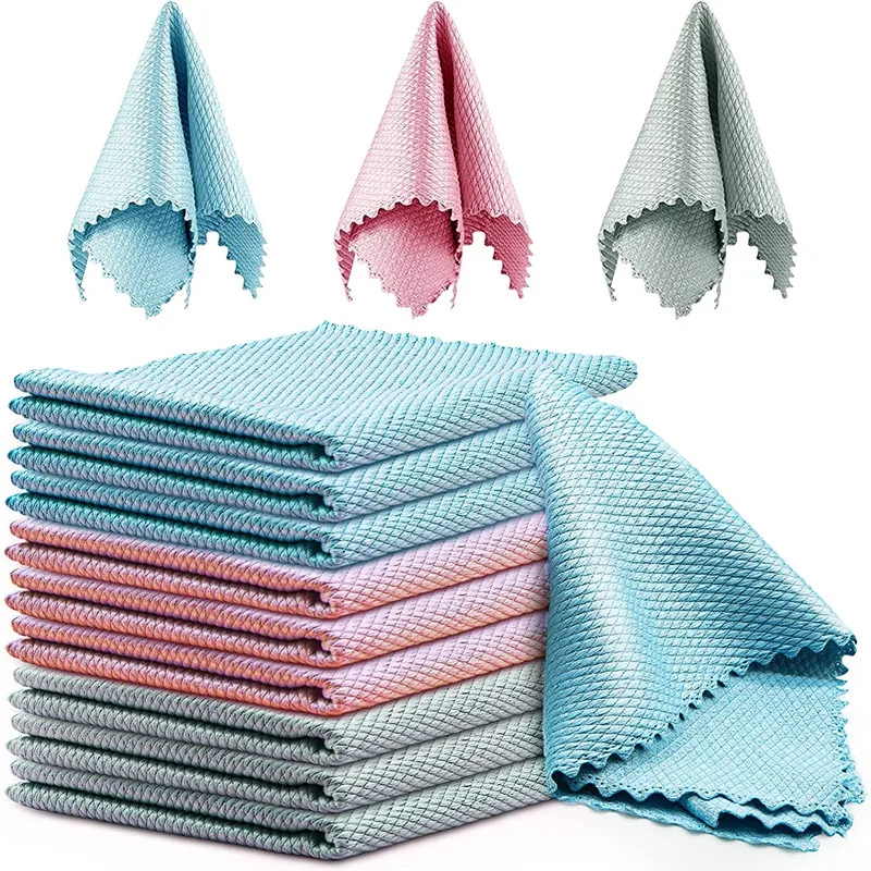 25x25cm Fishscale Cleaning Cloth Multifunctional Microfiber Lint Free Dish Towels Reusable Oil Wiping Kitchen Cleaning Rugs Tool
25x25cm Fishscale Cleaning Cloth Multifunctional Microfiber Lint Free Dish Towels Reusable Oil Wiping Kitchen Cleaning Rugs Tool