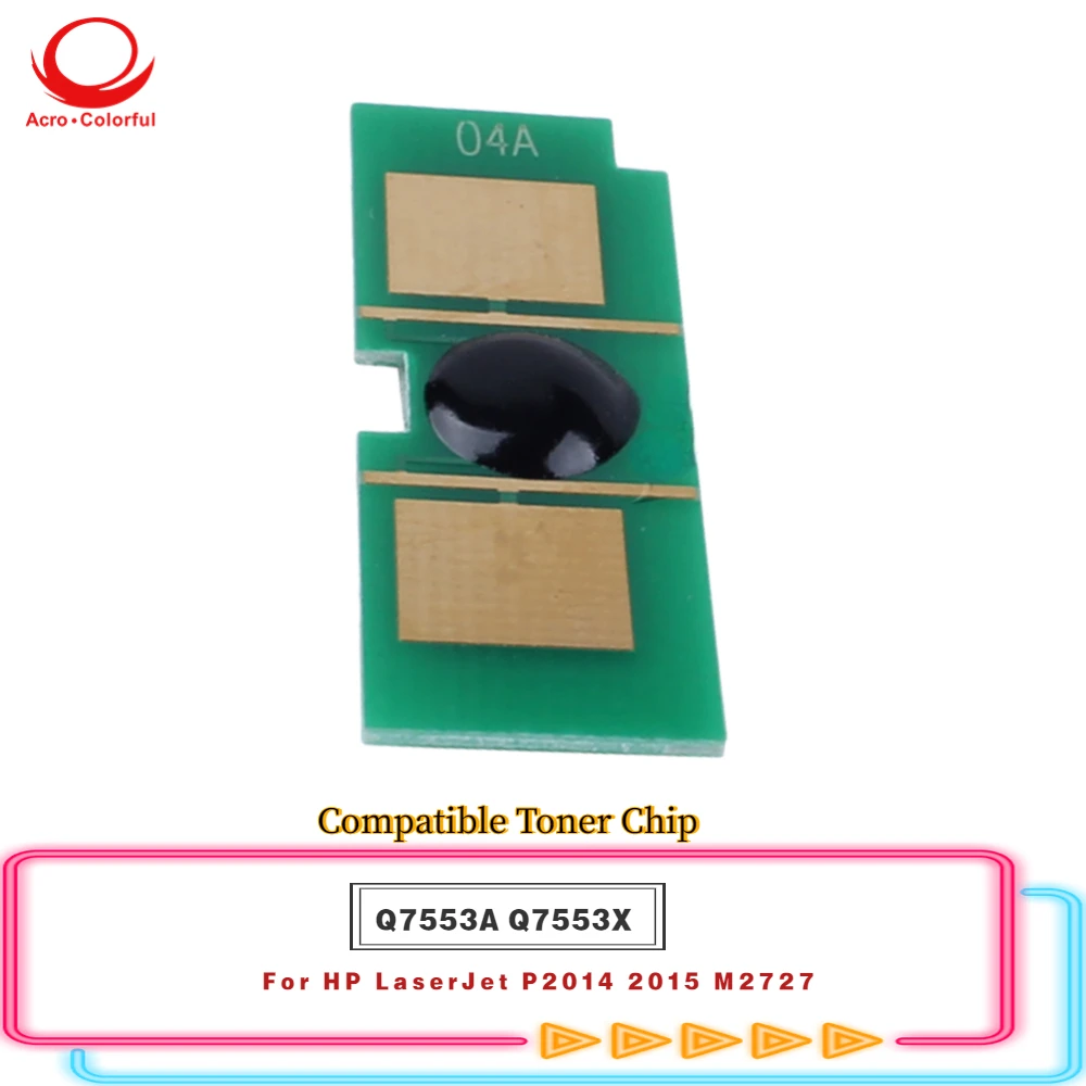 Universal Version 3K Q7553A Compatible Reset Toner Chip Apply to HP LaserJet P2014 2015 M2727 Laser Printer Cartridge
Universal Version 3K Q7553A Compatible Reset Toner Chip Apply to HP LaserJet P2014 2015 M2727 Laser Printer Cartridge