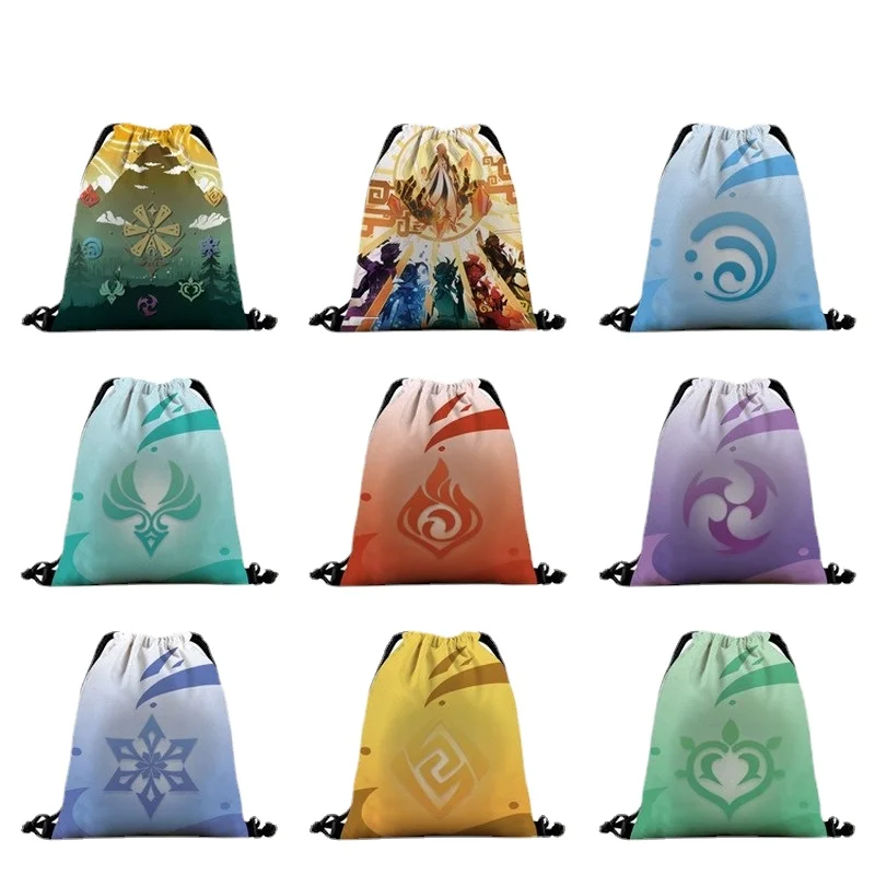 Игровая унисекс сумка на шнурке для косплея Genshin
Игровая унисекс сумка на шнурке для косплея Genshin
