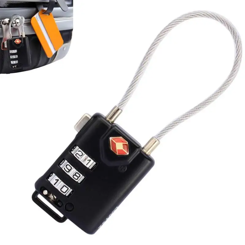 Approved Luggage Locks 3 Digit Padlock Waterproof Padlock Outdoor Steel Wire Luggage Password Lock For Backpacks Trolley Cases
Approved Luggage Locks 3 Digit Padlock Waterproof Padlock Outdoor Steel Wire Luggage Password Lock For Backpacks Trolley Cases