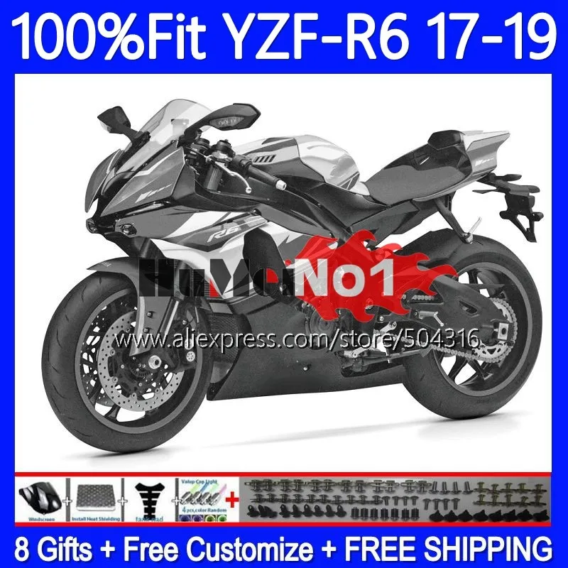 OEM Body For YAMAHA YZF R6 600 R 6 CC YZF600 YZFR6 17 18 19 157MC.37 grey stock YZF-R6 YZF-600 2017 2018 2019 Injection Fairing
OEM Body For YAMAHA YZF R6 600 R 6 CC YZF600 YZFR6 17 18 19 157MC.37 grey stock YZF-R6 YZF-600 2017 2018 2019 Injection Fairing