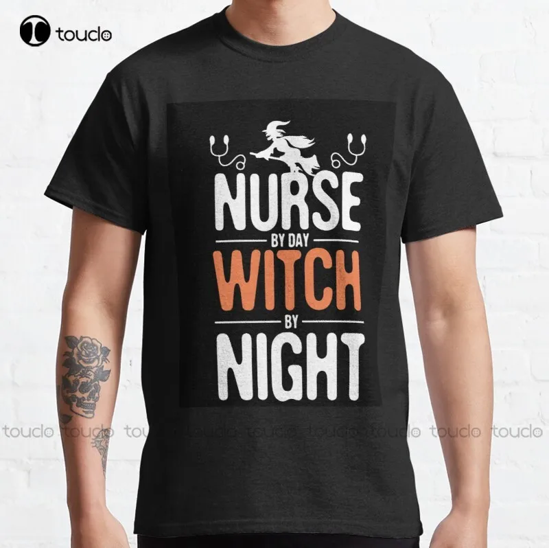 New Nurse By Day Witch By Night 1 Classic T-Shirt Custom Shirt Cotton Unisex Tee Shirt Fashion Funny Harajuku Streetwear Tshirt
New Nurse By Day Witch By Night 1 Classic T-Shirt Custom Shirt Cotton Unisex Tee Shirt Fashion Funny Harajuku Streetwear Tshirt