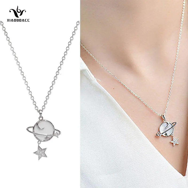 Korean Fashion Necklaces Temperament Star Universe Pendant Clavicle Chain Sweater Chain Necklace Women
Korean Fashion Necklaces Temperament Star Universe Pendant Clavicle Chain Sweater Chain Necklace Women