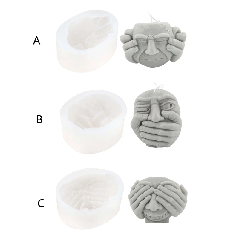 Meditation Silicone Mold No Seeing No Hearing No Saying Mould Decor for DIY Candle Soap Plaster Aromatherapy Epoxy Resin Crafts
Meditation Silicone Mold No Seeing No Hearing No Saying Mould Decor for DIY Candle Soap Plaster Aromatherapy Epoxy Resin Crafts