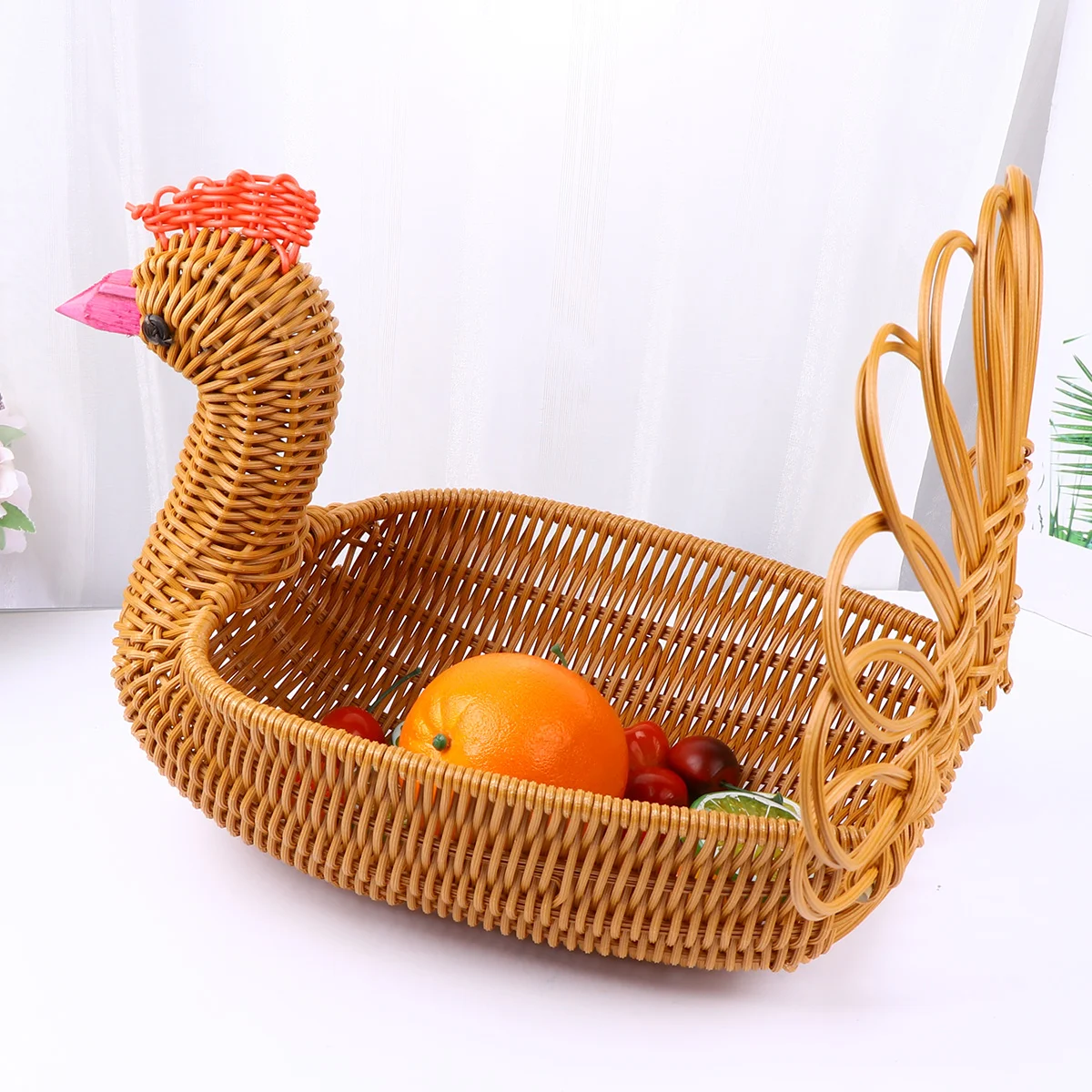 Basket Storage Woven Rattan Wicker Bread Turkey Fruit Baskets Organizer Serving Home Straw House Shaped Chickenegg
Basket Storage Woven Rattan Wicker Bread Turkey Fruit Baskets Organizer Serving Home Straw House Shaped Chickenegg