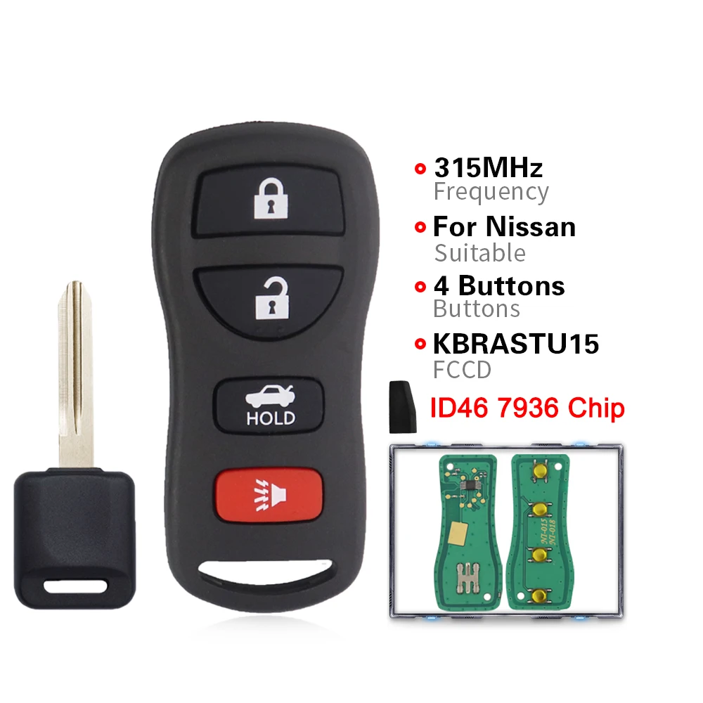 315 МГц для Nissan Armada Frontier Murano Pathfinder Quest, Titan Xterra Maxima дистанционный Автомобильный ключ для Infiniti I35 G35 FX45 ID46 Chip
315 МГц для Nissan Armada Frontier Murano Pathfinder Quest, Titan Xterra Maxima дистанционный Автомобильный ключ для Infiniti I35 G35 FX45 ID46 Chip
