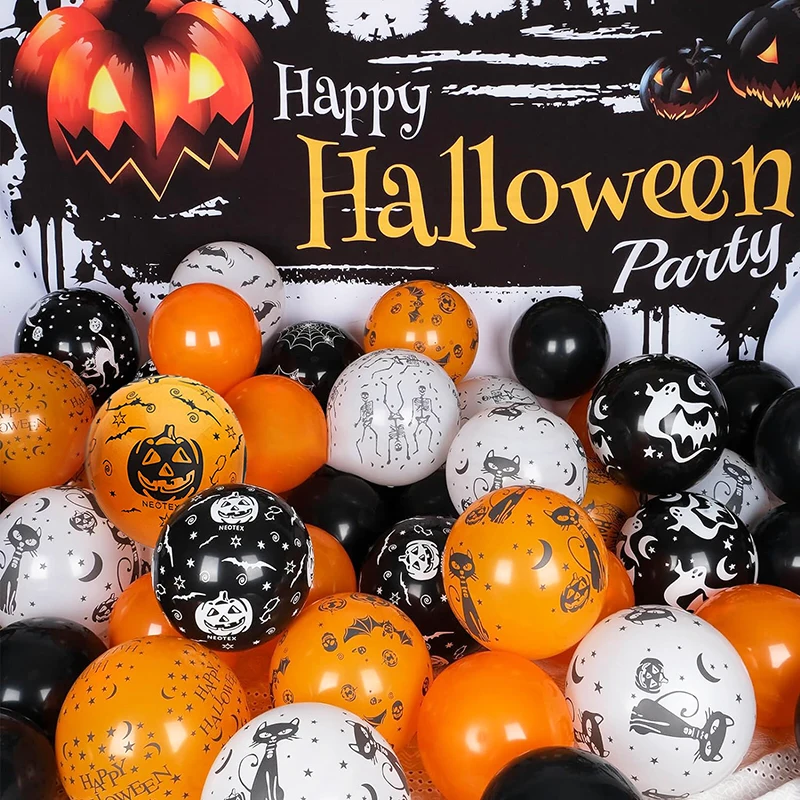 10/50Pcs Halloween Latex Balloons 12Inch Pumpkin Bat Ghost Spider Web Balloon Party Kids Trick or Treat Decoration Prop Birthday 
10/50Pcs Halloween Latex Balloons 12Inch Pumpkin Bat Ghost Spider Web Balloon Party Kids Trick or Treat Decoration Prop Birthday