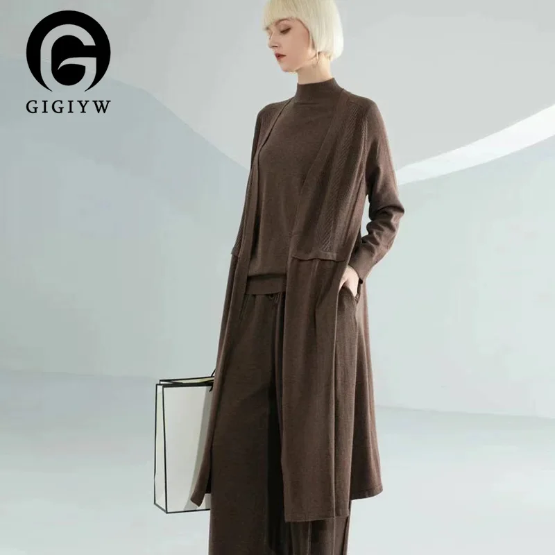 Женский вязаный крючком кардиган GIGIYW, Свободный Длинный свитер большого размера, Корейская одежда, коричневые Топы MY284, Осень-зима 2022
Женский вязаный крючком кардиган GIGIYW, Свободный Длинный свитер большого размера, Корейская одежда, коричневые Топы MY284, Осень-зима 2022