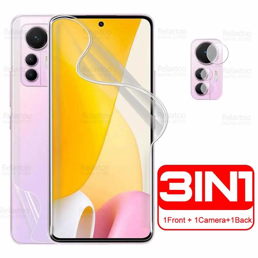 3in1 Camera Glass Back Front Soft Film For Xiaomi 12 Lite Screen Protector Xiomi Mi 12Lite Mi12 Light 5G 2203129G Hydrogel Film
3in1 Camera Glass Back Front Soft Film For Xiaomi 12 Lite Screen Protector Xiomi Mi 12Lite Mi12 Light 5G 2203129G Hydrogel Film