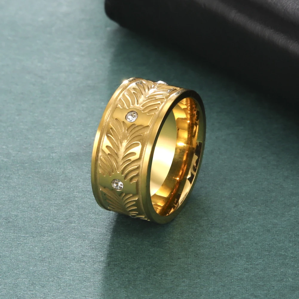 Vintage Men's Rings Corrosion Ring with Diamond Grass Pattern Rings Simple Stainless Steel Jewelry for Women Birthday Gift
Vintage Men's Rings Corrosion Ring with Diamond Grass Pattern Rings Simple Stainless Steel Jewelry for Women Birthday Gift