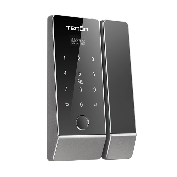 TENON K5 Remote Control Digital Fingerprint Lock Automatic Smart Glass Door Lock
TENON K5 Remote Control Digital Fingerprint Lock Automatic Smart Glass Door Lock