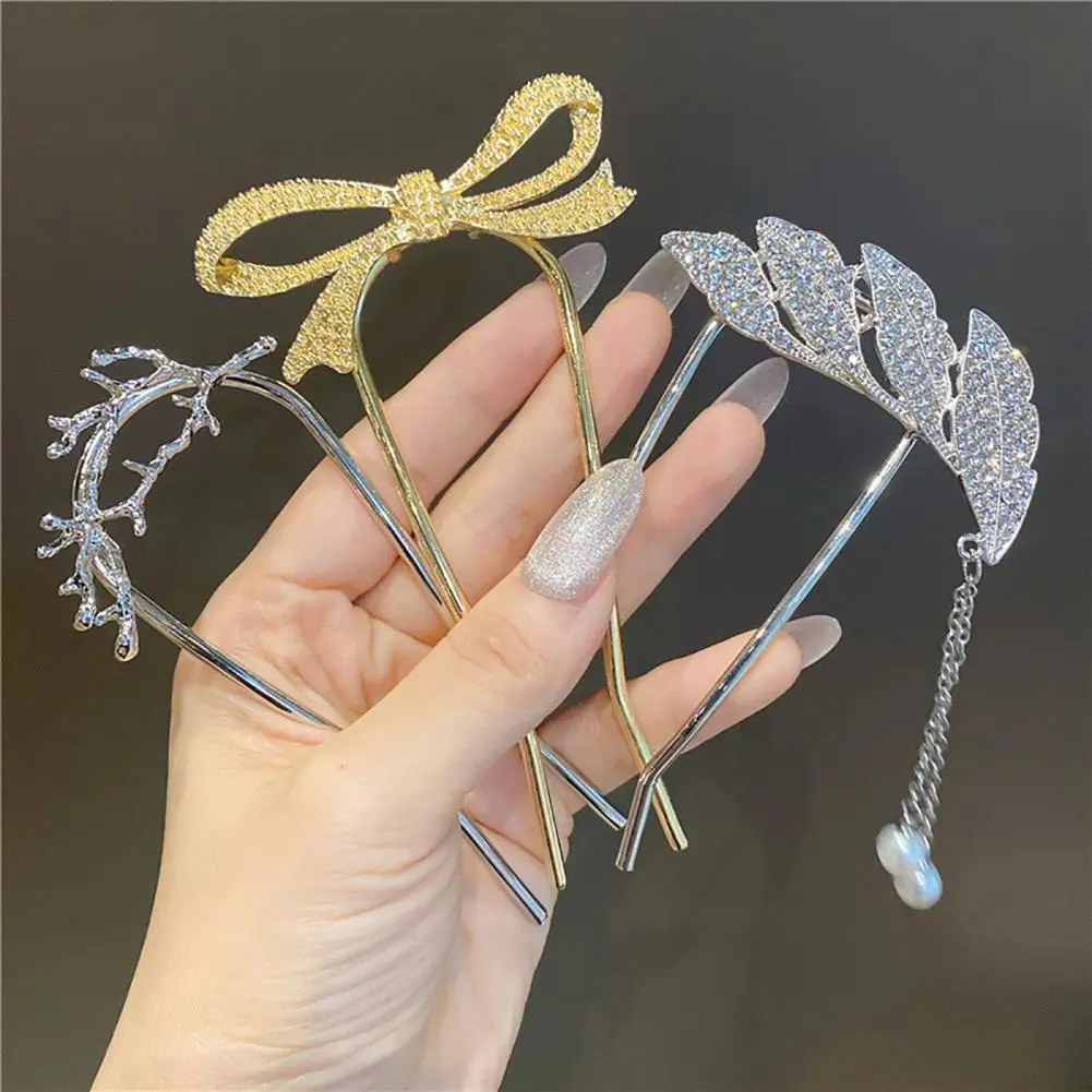 U-shaped Tassel Faux Pearls Hair Fork Gift Women Elegant Bowknot Rhinestone Hair Stick Hair Accessories
U-shaped Tassel Faux Pearls Hair Fork Gift Women Elegant Bowknot Rhinestone Hair Stick Hair Accessories
