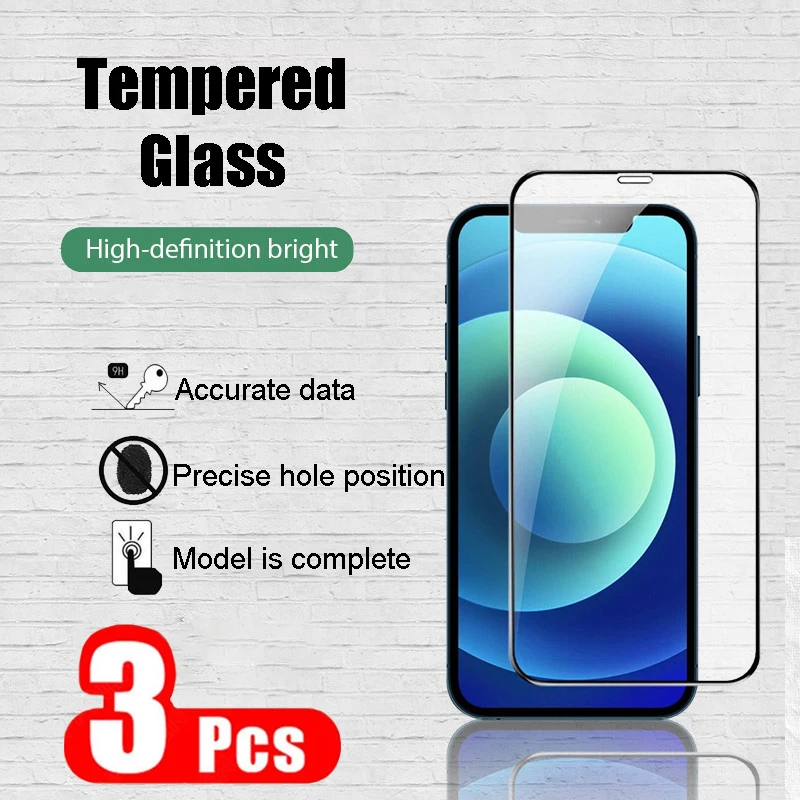 3 шт., защитное стекло для экрана для iPhone 13 12 Mini 11 Pro Max XS XR X 7 8 6 6s Plus SE 2020, защитная защитная пленка с полным покрытием
3 шт., защитное стекло для экрана для iPhone 13 12 Mini 11 Pro Max XS XR X 7 8 6 6s Plus SE 2020, защитная защитная пленка с полным покрытием