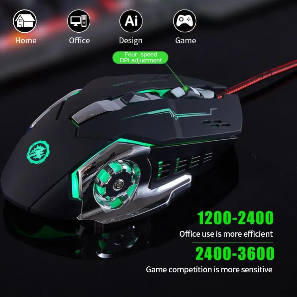 3600 Dpi Wireless/ Wired Gaming Mouse Portable Office Accessories Silent Mouse 6 Buttons Game Mouse 2.4ghz Portable
3600 Dpi Wireless/ Wired Gaming Mouse Portable Office Accessories Silent Mouse 6 Buttons Game Mouse 2.4ghz Portable