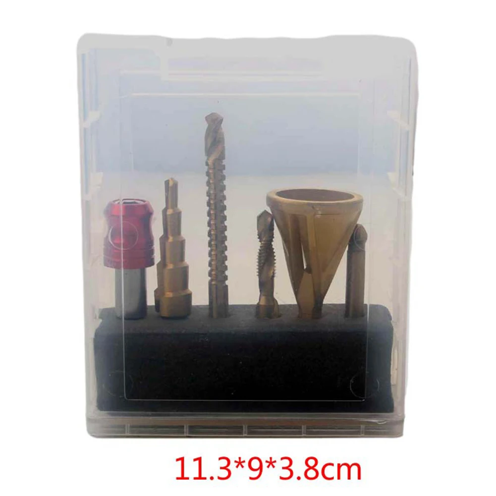 Power Tools Drill Bit 10Pcs Countersink Step Extension Rod High Speed Steel Hole Cutter Quick Release Brand New
Power Tools Drill Bit 10Pcs Countersink Step Extension Rod High Speed Steel Hole Cutter Quick Release Brand New