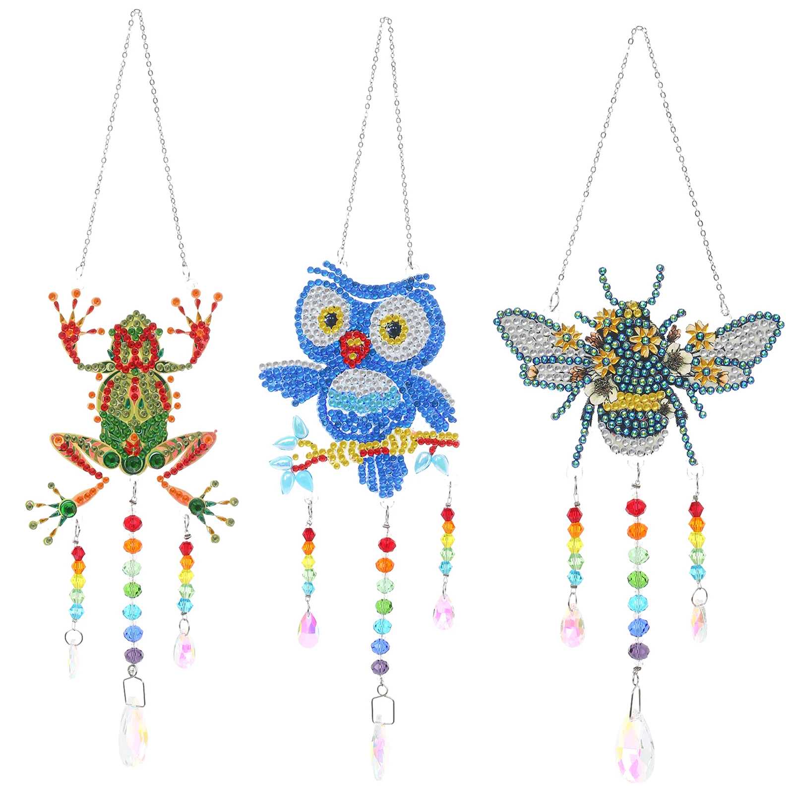 3pcs/Set Wind Chime Crystal Sun Catcher Cute Animal Shape Wind Chimes Kit Crystal Windchime for Window Indoor & Outdoor Ornament
3pcs/Set Wind Chime Crystal Sun Catcher Cute Animal Shape Wind Chimes Kit Crystal Windchime for Window Indoor & Outdoor Ornament