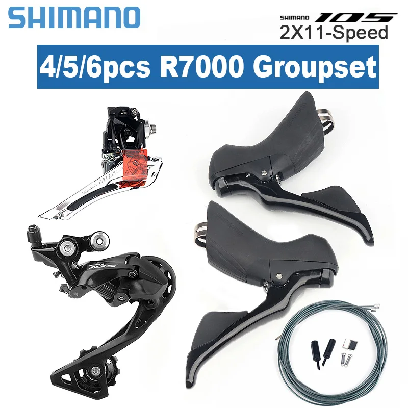 

Shimano 105 R7000 Shifter Derailleur 2x11 Speed Groupset ST Road Bike 22S Bicycle Sets RD 11S R7000 Cassette 28T 30T 32T 34T K7