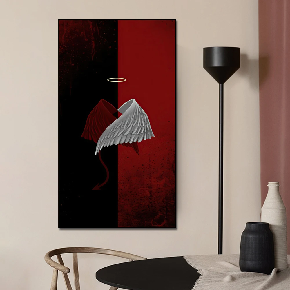 Nordic abstract black and red background red and white intersecting angel wings wall art painting For Living Room Prints Home Wa
Nordic abstract black and red background red and white intersecting angel wings wall art painting For Living Room Prints Home Wa