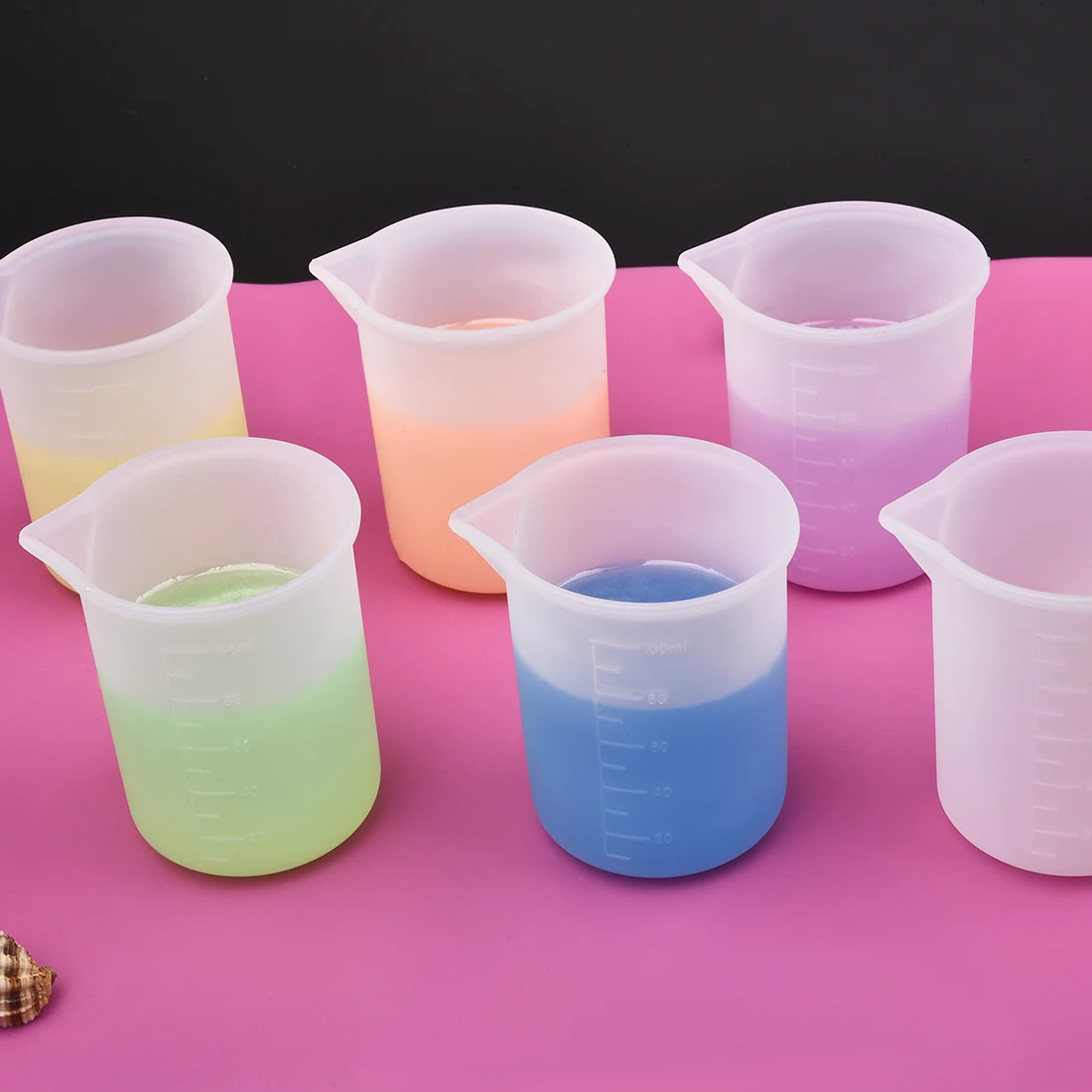 10-300ml Silicone Measuring Cup Transparent With Scale Food-Grade Separating Cups DIY Cake Epoxy Resin Jewelry Making Tools
10-300ml Silicone Measuring Cup Transparent With Scale Food-Grade Separating Cups DIY Cake Epoxy Resin Jewelry Making Tools