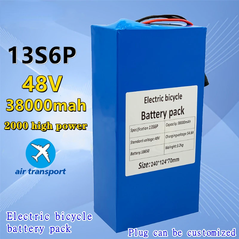 100%New Original 48V 38ah 13s6p Lithium Battery Pack 48v 38000mAh 2000W Citycoco Motorized Scooter Batteries Built in 50A BMS
100%New Original 48V 38ah 13s6p Lithium Battery Pack 48v 38000mAh 2000W Citycoco Motorized Scooter Batteries Built in 50A BMS
