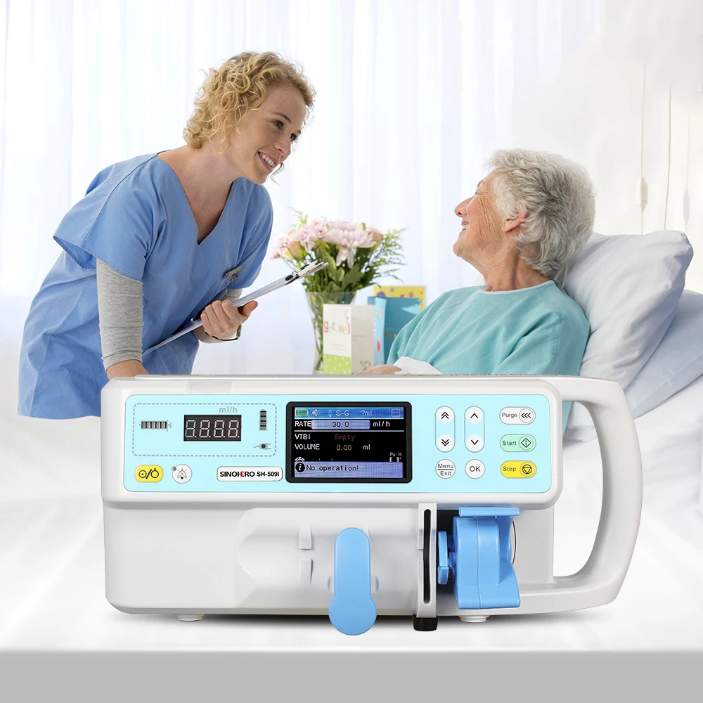 SH-509i Portable Digital Syringe Pump LCD Display Single-channel Real Time Electronic infusion Syringe Pump Medical Device
SH-509i Portable Digital Syringe Pump LCD Display Single-channel Real Time Electronic infusion Syringe Pump Medical Device