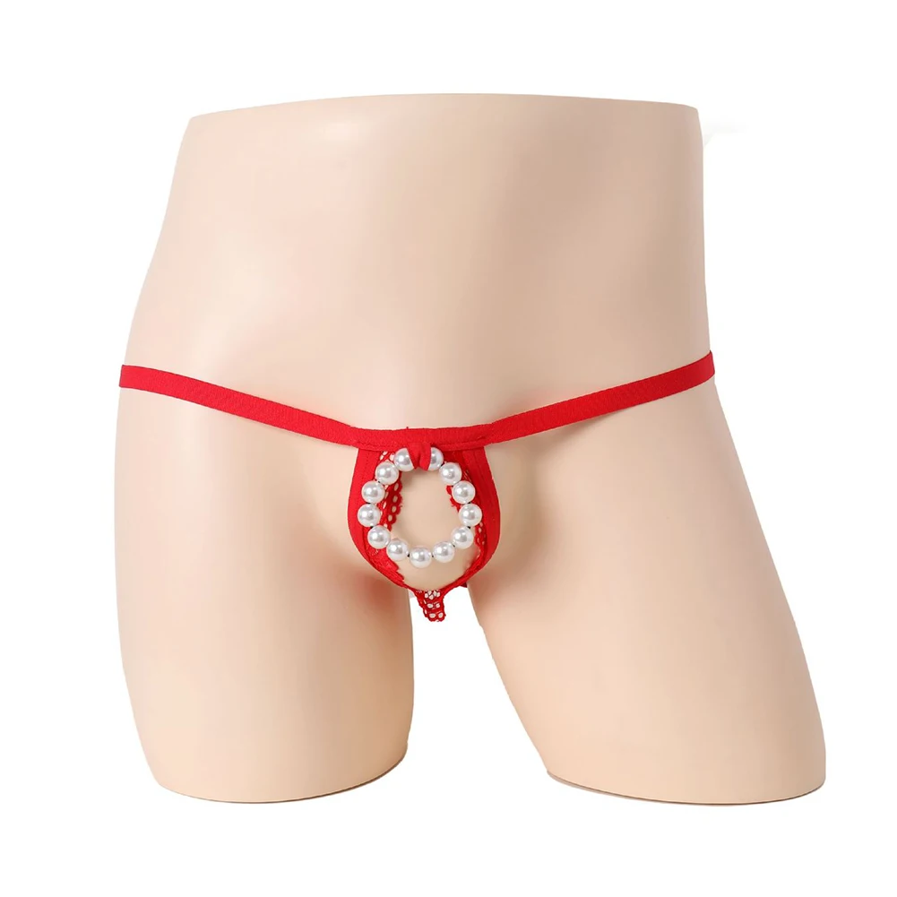 Front O-ring Pearl Underwear Mens Crotchless G-String T-Back Thong Open Back Panties Briefs Sheer Sexy Lingerie Exposed Butt
Front O-ring Pearl Underwear Mens Crotchless G-String T-Back Thong Open Back Panties Briefs Sheer Sexy Lingerie Exposed Butt
