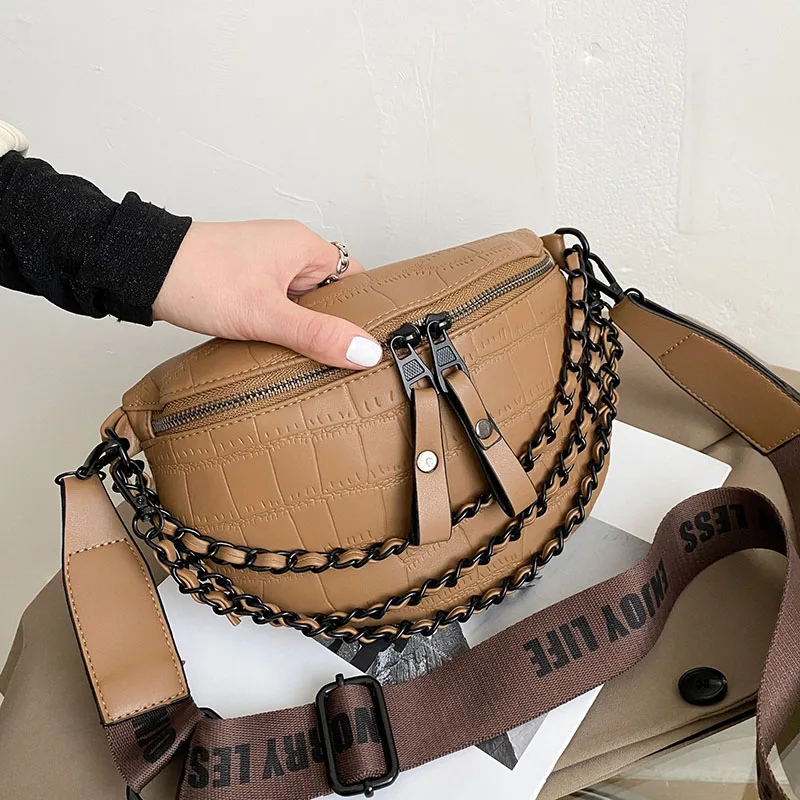

Роскошная женская забавная сумка 2023, новая поясная сумка в стиле ретро, плотная сумка через плечо с цепочкой, нагрудная сумка, Женская поясная сумка, дизайнерская брендовая сумка