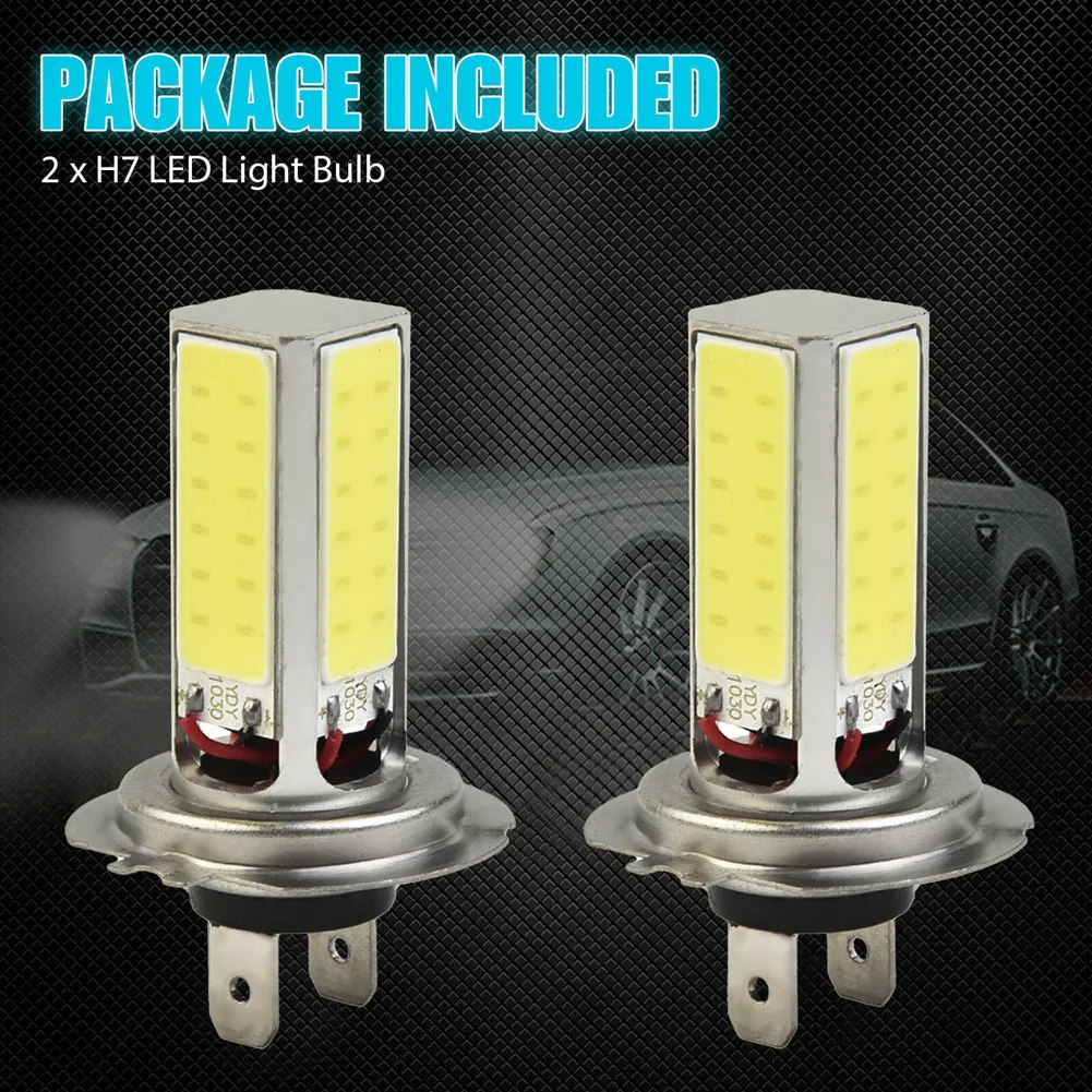 2 Pcs H7 COB LED Headlight Bulbs Kit Super Bright 6000K Xenon White 12V 1200LM Fog Light For Car Truck Motorcycle SUV Car Lights
2 Pcs H7 COB LED Headlight Bulbs Kit Super Bright 6000K Xenon White 12V 1200LM Fog Light For Car Truck Motorcycle SUV Car Lights