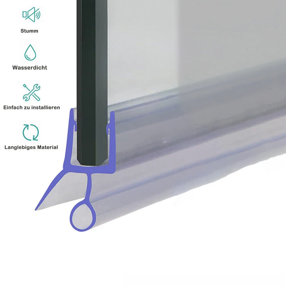 2pcs 50cm Shower Screen Seal Strip 6/8/10/12mm Water Deflector PVC Frameless Glass Door Seal Gap Waterproof Weatherstrip
2pcs 50cm Shower Screen Seal Strip 6/8/10/12mm Water Deflector PVC Frameless Glass Door Seal Gap Waterproof Weatherstrip