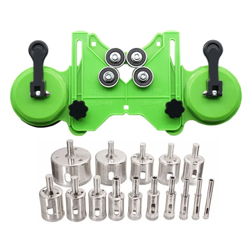 For 4-83mm Drill Chuck Vacuum Base Sucker Hole Saw Openings Locator with 6-50mm Diamond Coated Glass Drill Bit Fit Tile Glass
For 4-83mm Drill Chuck Vacuum Base Sucker Hole Saw Openings Locator with 6-50mm Diamond Coated Glass Drill Bit Fit Tile Glass