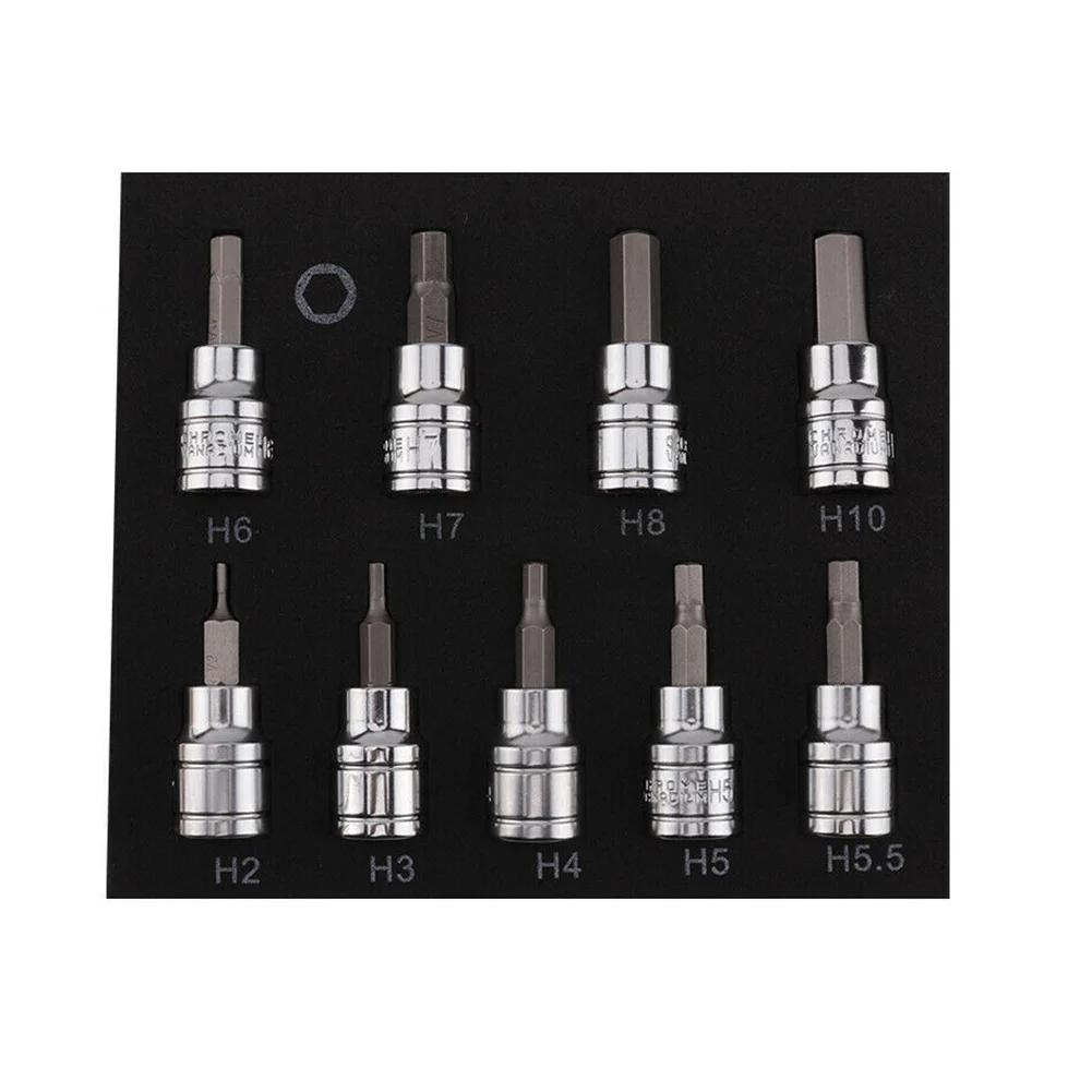 Hex Bit Socket Kit 3/8\\\\\\\\\\\\\\\" Drive & Drill Metric 2-10mm Chrome vanadium steel Impact drivers High quality Durable
Hex Bit Socket Kit 3/8\\\\\\\\\\\\\\\" Drive & Drill Metric 2-10mm Chrome vanadium steel Impact drivers High quality Durable