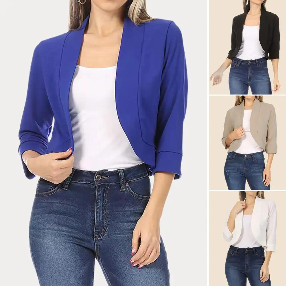 Business Women Long Sleeve Lapel Slim Fit Blazer Cardigan Autumn Office Lady Solid Color Blazer Jackets ensembles de blazers
Business Women Long Sleeve Lapel Slim Fit Blazer Cardigan Autumn Office Lady Solid Color Blazer Jackets ensembles de blazers