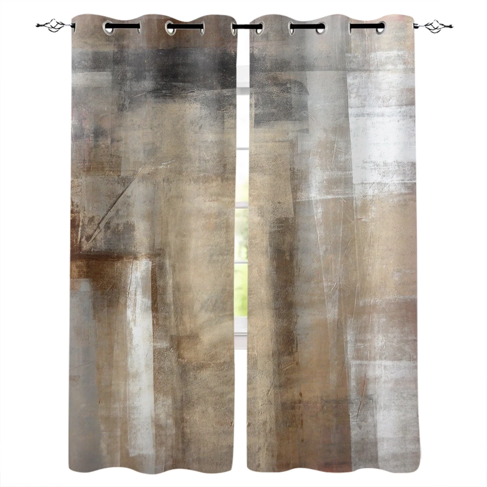 Oil Painting Abstract Geometric Brown Curtains For Living Room Luxury Curtains For Bedroom Short Curtains For Living Room
Oil Painting Abstract Geometric Brown Curtains For Living Room Luxury Curtains For Bedroom Short Curtains For Living Room