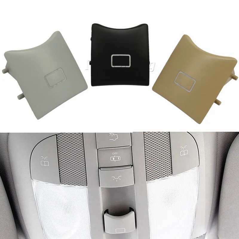 

For Mercedes-Benz ML-CLASS W164 R-CLASS W251 GL-CLASS X164 2007-2012 3-Colors Car Sunroof Window Switch Button Cover Plastic