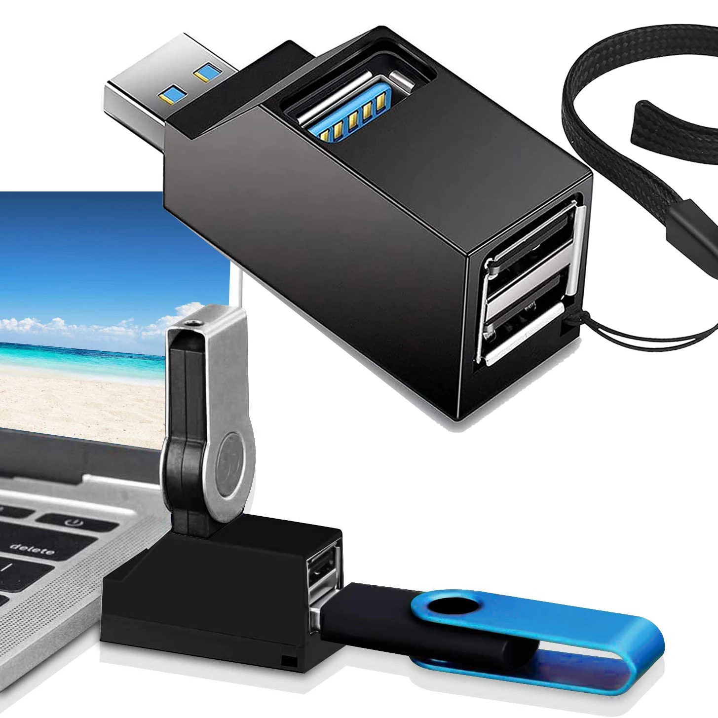 USB 3.0 /2.0 HUB Adapter Extender Mini Splitter 3 Ports High Speed U Disk Reader for PC Laptop Macbook Mobile Phone Accessories
USB 3.0 /2.0 HUB Adapter Extender Mini Splitter 3 Ports High Speed U Disk Reader for PC Laptop Macbook Mobile Phone Accessories