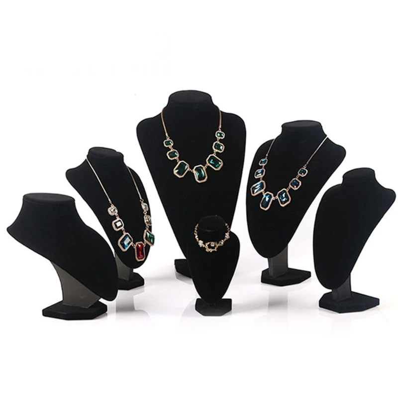 Black Flannel Necklace Small Stand Display Jewelry Standing Model Chest Jewelry Organizer Display Used for Store Display
Black Flannel Necklace Small Stand Display Jewelry Standing Model Chest Jewelry Organizer Display Used for Store Display