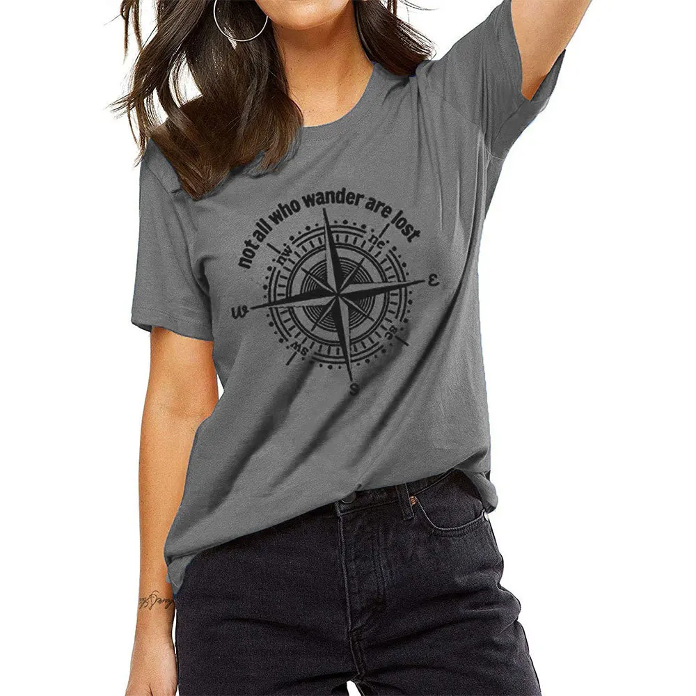 2022 European and American Spring/Summer New Women's Blouse with Compass Print Round Collar and Short Sleeves
2022 European and American Spring/Summer New Women's Blouse with Compass Print Round Collar and Short Sleeves