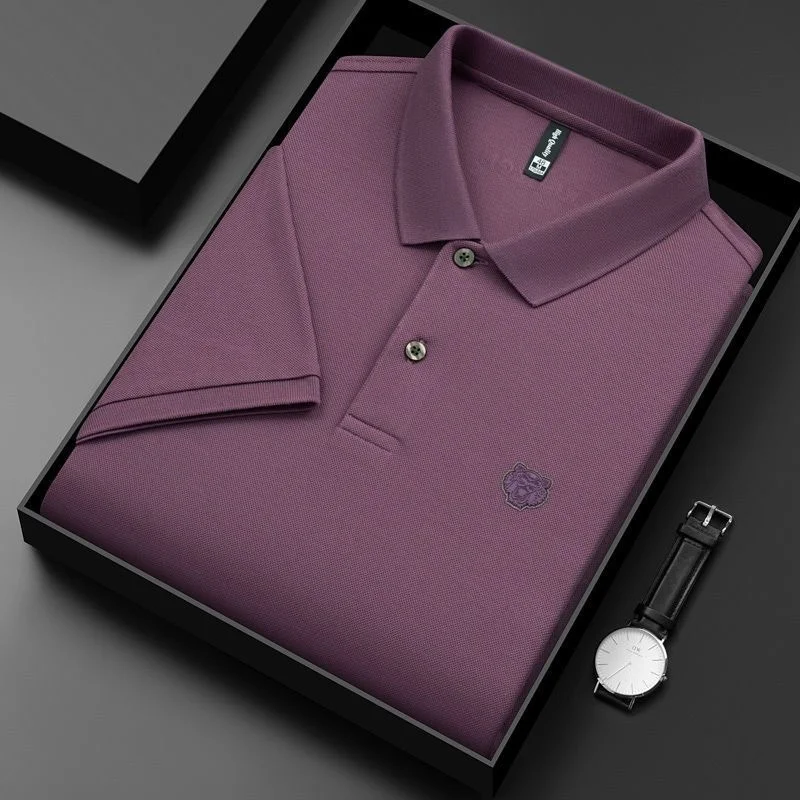 High end 100% cotton POLO shirt Men's summer new fashion tiger head embroidery short sleeve T-shirt lapel half sleeve shirt
High end 100% cotton POLO shirt Men's summer new fashion tiger head embroidery short sleeve T-shirt lapel half sleeve shirt