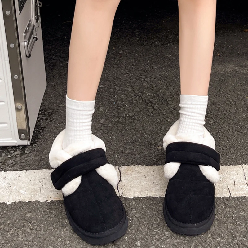 Ankle Fur Women Warm Flats Platform Snow Boots Suede Short Plush Female Shoes Winter 2024 Cozy Walking Luxury New Botas Mujer
Ankle Fur Women Warm Flats Platform Snow Boots Suede Short Plush Female Shoes Winter 2024 Cozy Walking Luxury New Botas Mujer