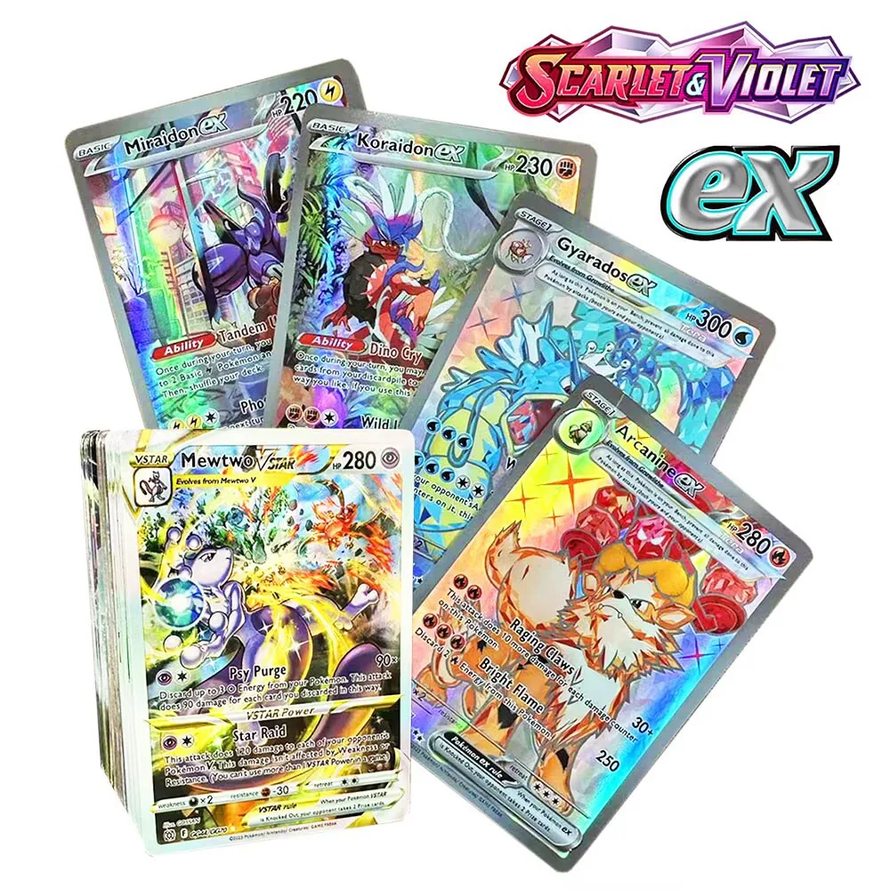 Pokemon Card Anime Figure Mewtwo Zacian Zamazenta Pikachu Charizard EX Vstar Vmax Battle Cards Children's Toys Birthday Gifts
Pokemon Card Anime Figure Mewtwo Zacian Zamazenta Pikachu Charizard EX Vstar Vmax Battle Cards Children's Toys Birthday Gifts