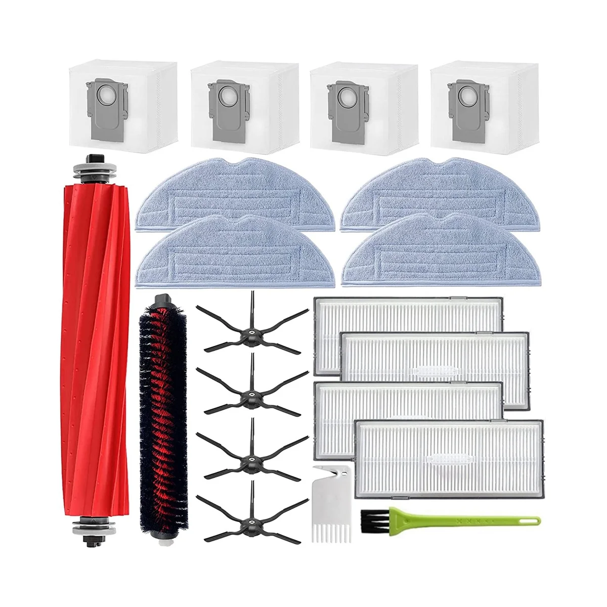 For S7 Maxv Ultra S7 Pro Ultra Robot Vacuum Main Side Brush Mop Hepa Filter Dust Bag Cleaning Rolling Brush
For S7 Maxv Ultra S7 Pro Ultra Robot Vacuum Main Side Brush Mop Hepa Filter Dust Bag Cleaning Rolling Brush